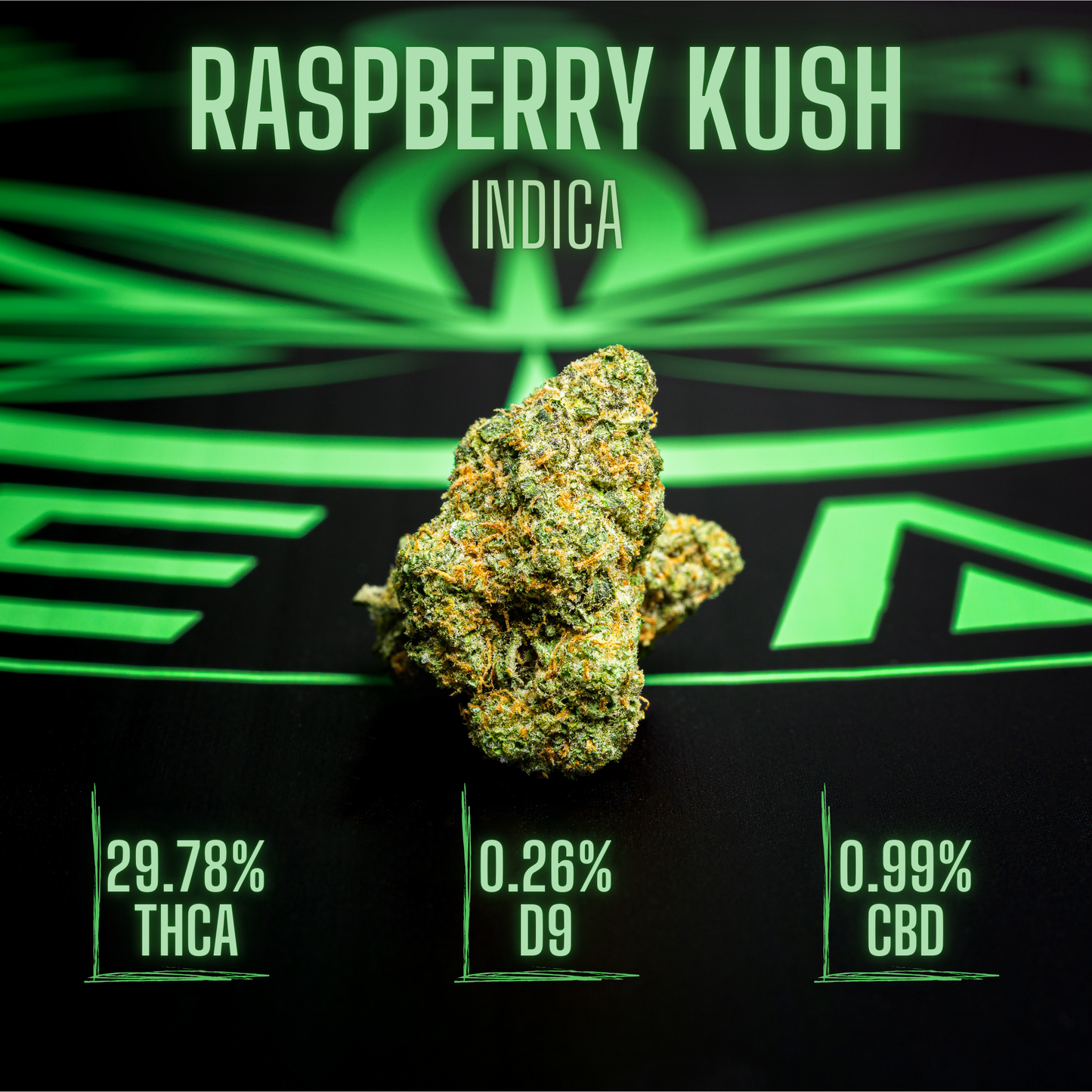 Legal Leaf Exotic THCA Flower: Raspberry Kush
